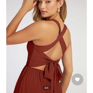 Azazie Terracotta Bridesmaids Dress